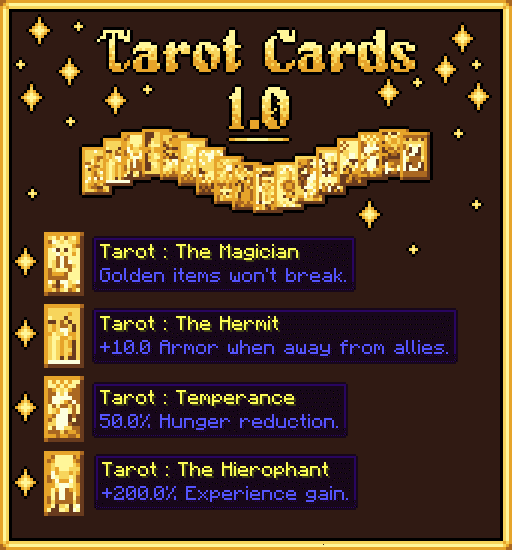 Tarot Cards для Майнкрафт [1.19.2, 1.18.2]