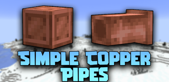 Simple Copper Pipes для Майнкрафт [1.19.3, 1.19.2, 1.18.2]