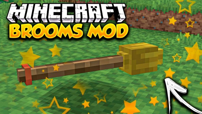 Brooms для Майнкрафт [1.19.2, 1.18.2, 1.17.1]