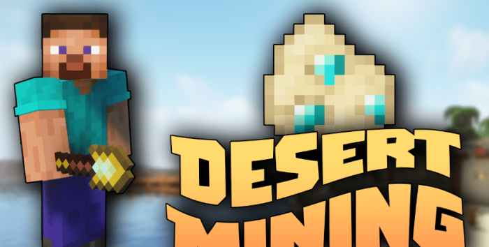 Desert Mining для Майнкрафт [1.19.2, 1.18.2, 1.16.5]