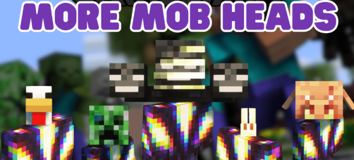 More Mob Heads для Майнкрафт [1.20.1, 1.20]