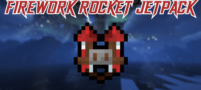 Firework Rocket Jetpack для Майнкрафт [1.20.1, 1.20]