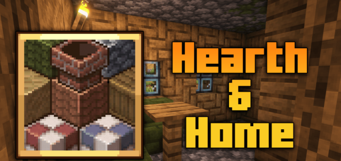Hearth & Home для Майнкрафт [1.19.2, 1.19.1]