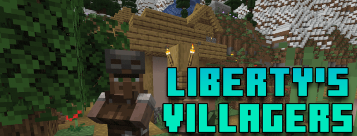 Liberty’s Villagers для Майнкрафт [1.20.2, 1.20.1, 1.19.4]