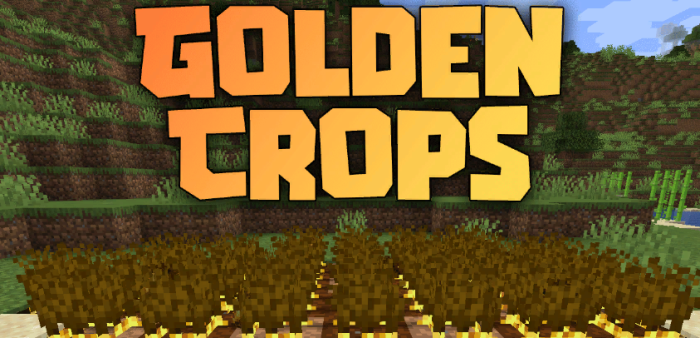 Golden Crops для Майнкрафт [1.20.4, 1.20.2, 1.20.1]