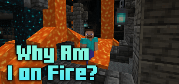 Why Am I on Fire для Майнкрафт [1.20.4, 1.20.2, 1.19.4]