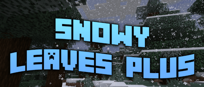 Snowy Leaves Plus для Майнкрафт [1.21, 1.20.6, 1.20.5]