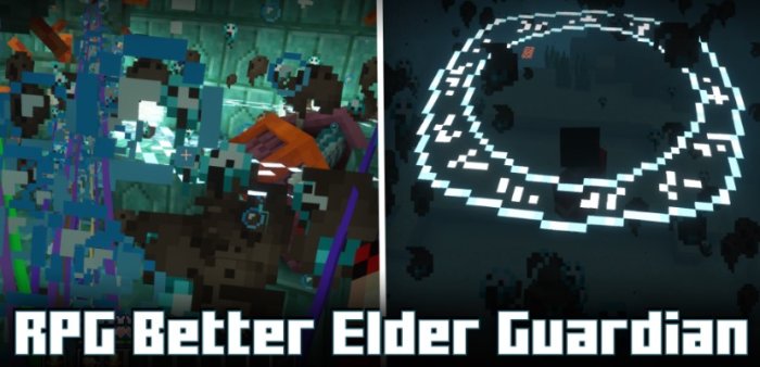 RPG: Better Elder Guardian для Майнкрафт [1.20.1, 1.19.4, 1.19.2]