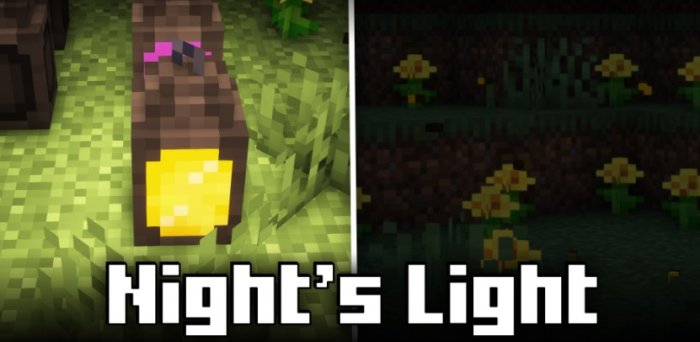 Night’s Light для Майнкрафт [1.20.1, 1.19.4, 1.19.2]
