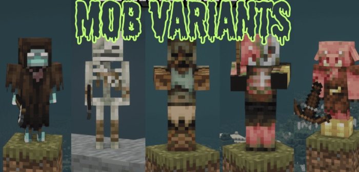 Mob Variants для Майнкрафт [1.21, 1.20.6, 1.20.5]