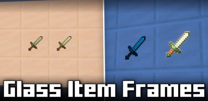 Glass Item Frames для Майнкрафт [1.21.1, 1.21]