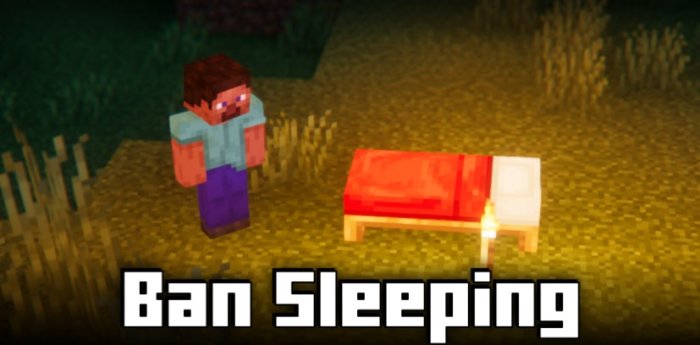 Ban Sleeping для Майнкрафт [1.21.1, 1.21]