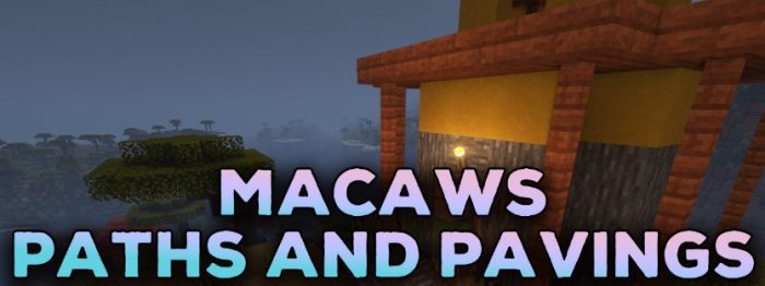 Macaw’s Paths and Pavings для Майнкрафт [1.21.1, 1.21, 1.20.6]