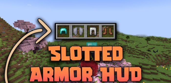 Slotted Armor HUD для Майнкрафт [1.21.1, 1.21, 1.20.6]