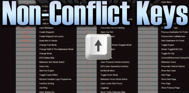 Non-Conflict Keys для Майнкрафт [1.20.2, 1.20.1, 1.19]