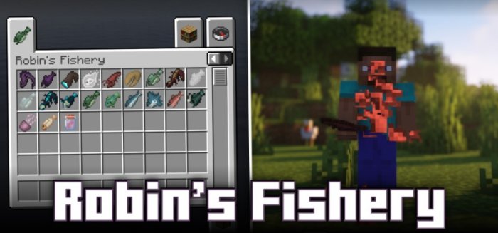 Robin’s Fishery для Майнкрафт [1.21.1, 1.21]