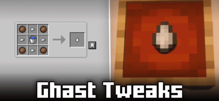 Ghast Tweaks для Майнкрафт [1.21.1, 1.21, 1.20.6]