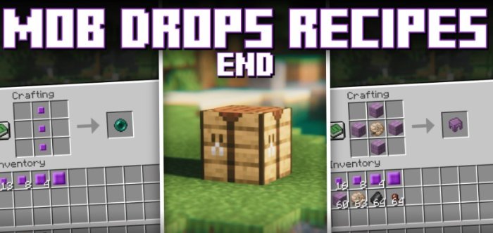 Mob Drops Recipes (End) для Майнкрафт [1.21.1, 1.20.4, 1.20.2]