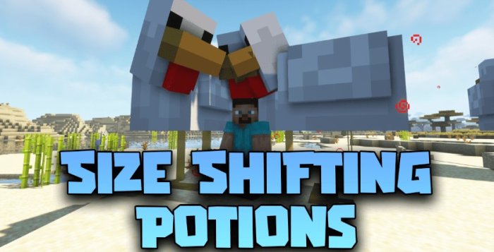 Size Shifting Potions для Майнкрафт [1.21.1, 1.20.1, 1.19.4]