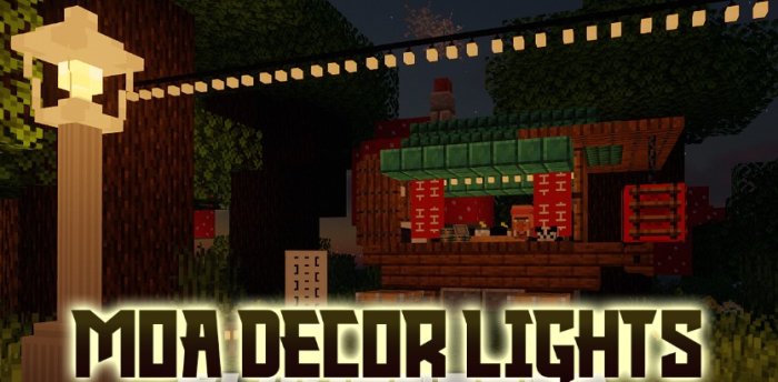 Moa Decor Lights для Майнкрафт [1.20.1, 1.20, 1.19.4]