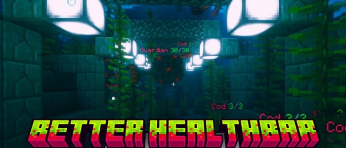 Better Healthbar для Майнкрафт [1.21.3, 1.21.1, 1.21]