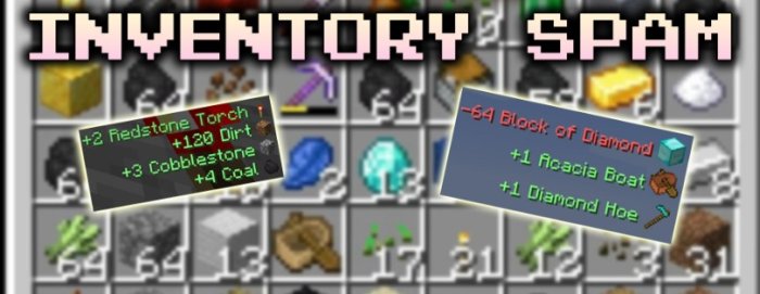 Inventory Spam для Майнкрафт [1.21.3, 1.21.1, 1.21]