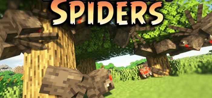 Spiders для Майнкрафт [1.21.1, 1.21, 1.20.4]