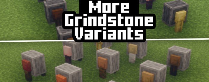 More Grindstone Variants для Майнкрафт [1.21.4, 1.21.3, 1.21.1]