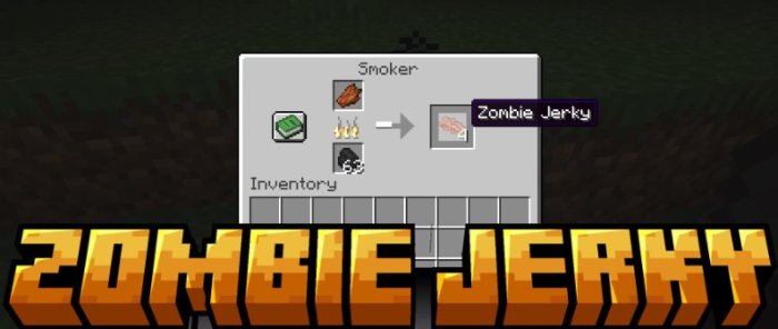 Zombie Jerky для Майнкрафт [1.21.1, 1.21, 1.20.6]