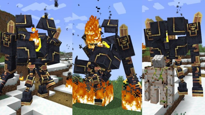 Infinity Golem Boss Fight для Майнкрафт [1.20.1, 1.20]