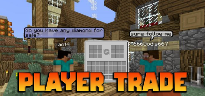 Player Trade для Майнкрафт [1.21.4, 1.21.1, 1.20.4]