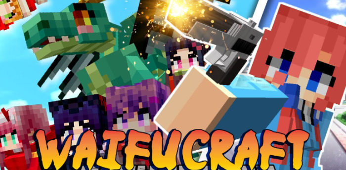 Waifucraft для Майнкрафт [1.21.4, 1.21.1, 1.20.1]