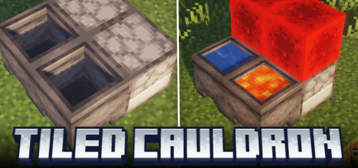 Tiled Cauldron для Майнкрафт [1.21.1, 1.21, 1.20.1]