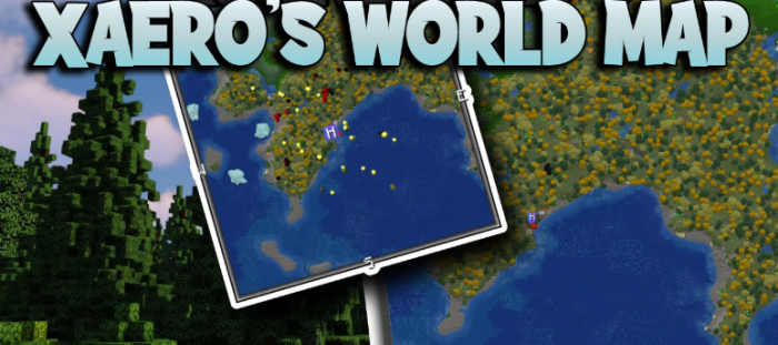 Xaero’s World Map для Майнкрафт [1.21.9, 1.21.8, 1.21.7]