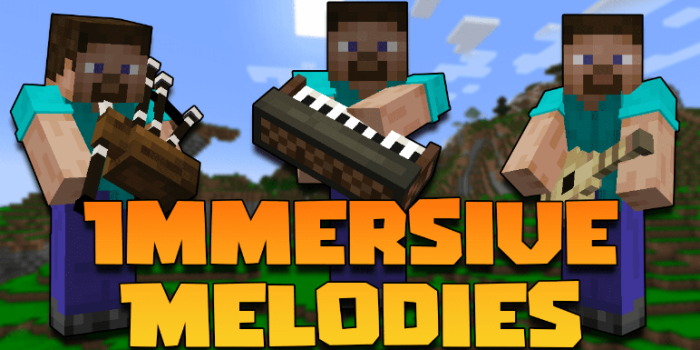 Immersive Melodies для Майнкрафт [1.21.1, 1.21, 1.20.1]