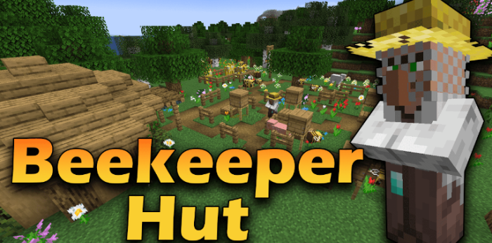 Beekeeper Hut для Майнкрафт [1.21.10, 1.21.9, 1.21.8]