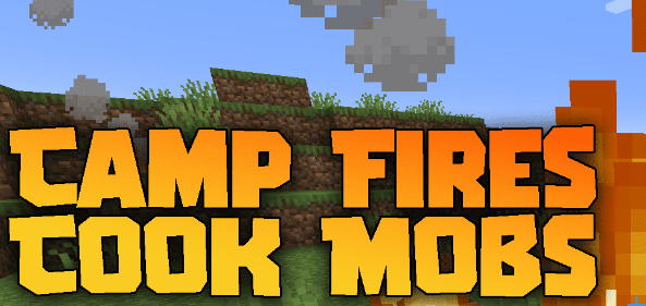 Camp Fires Cook Mobs для Майнкрафт [1.21.10, 1.21.9, 1.21.8]