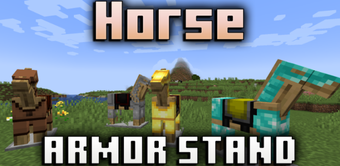 Horse Armor Stand для Майнкрафт [1.21.1, 1.21, 1.20.6]