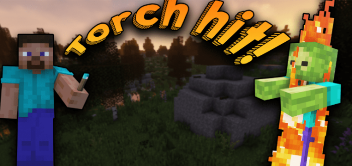 Torch Hit для Майнкрафт [1.21.10, 1.21.8, 1.21.7]