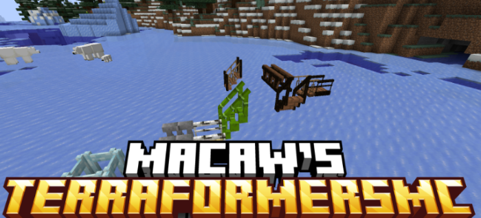 Macaw’s TerraformersMC для Майнкрафт [1.21.10, 1.21.9, 1.21.8]