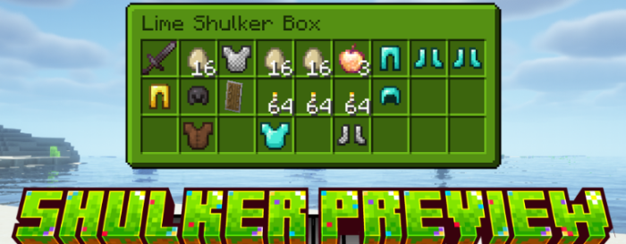 Shulker Preview для Майнкрафт [1.21.10, 1.21.9, 1.21.8]
