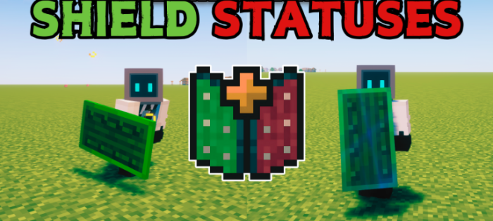 Shield Statuses для Майнкрафт [1.21.10, 1.21.9, 1.21.8]
