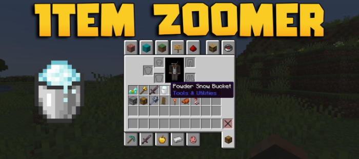 Item Zoomer для Майнкрафт [1.21.11, 1.21.10, 1.21.9]