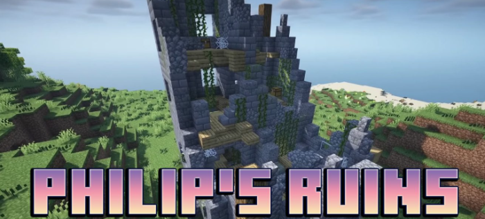 Philip’s Ruins для Майнкрафт [1.21.11, 1.21.10, 1.21.8]