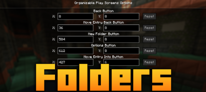 Folders для Майнкрафт [1.21.11, 1.21.10, 1.21.8]