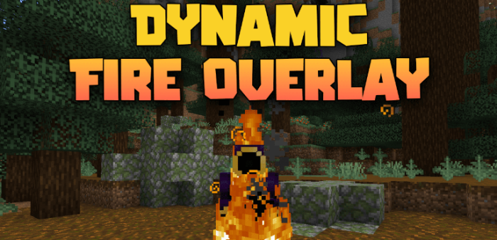 Dynamic Fire Overlay для Майнкрафт [26.1, 1.21.11, 1.21.10]