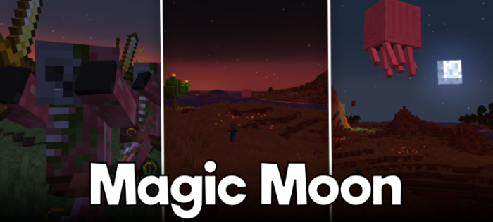 Magic Moon для Майнкрафт [1.21.11, 1.21.1, 1.21]