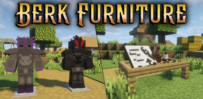 Berk Furniture для Майнкрафт [1.20.1, 1.20, 1.18.2]