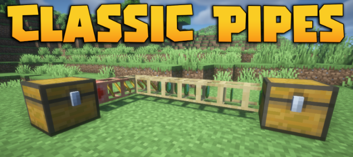 Classic Pipes для Майнкрафт [26.1.2, 26.1.1, 26.1]