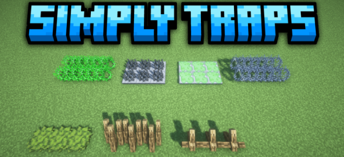 Simply Traps для Майнкрафт [1.21.1, 1.21, 1.20.1]